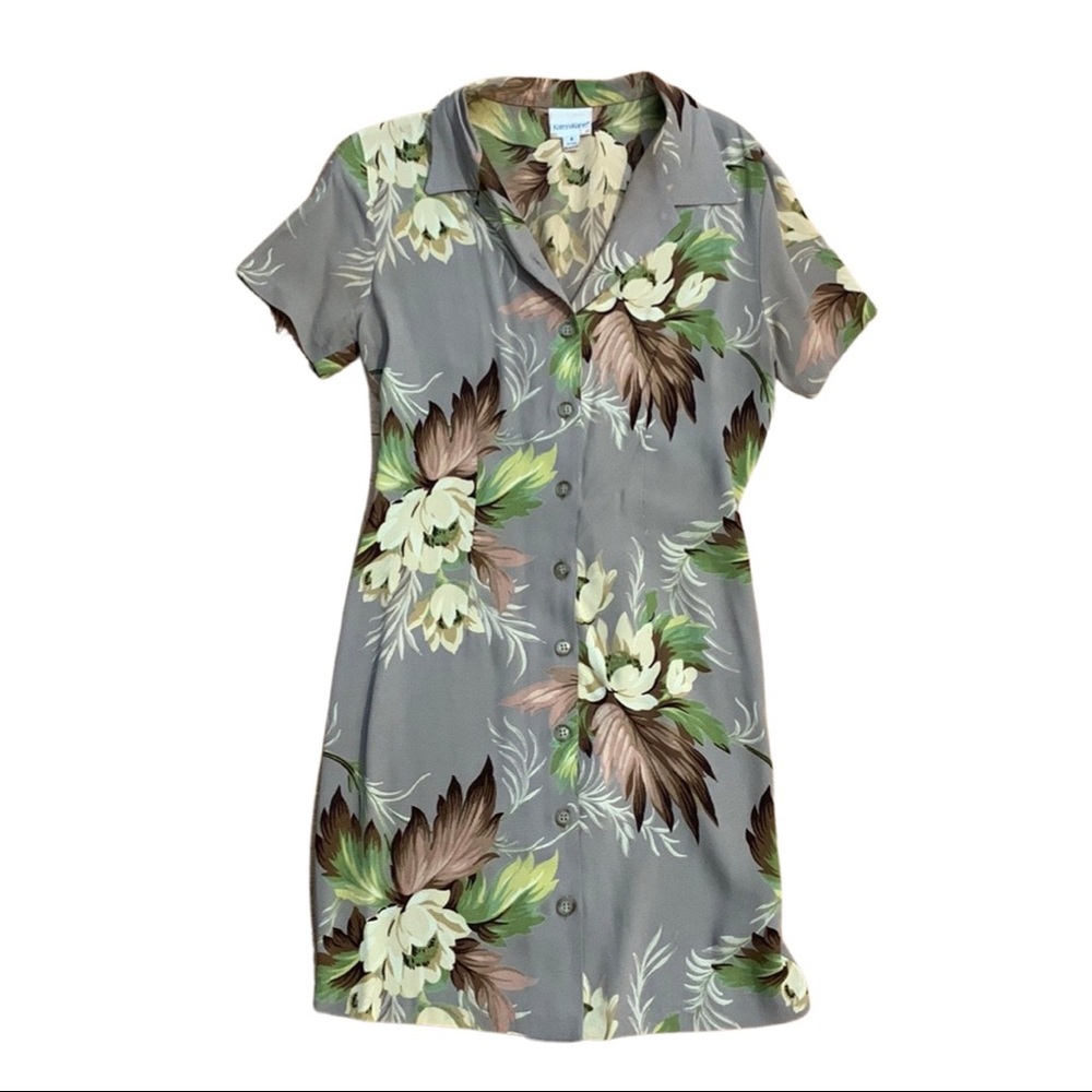 Vintage 90s Karen Kane Hawaiian Mini Dress | Size 6